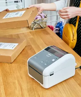 ПРОФЕСИОНАЛЕН ЕТИКЕТЕН БАРКОД ПРИНТЕР BROTHER TD4410D