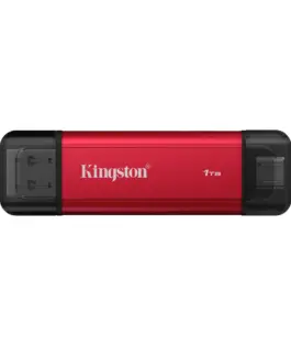 Флаш памет Kingston Dual USB-A/C Portable SSD 1TB - Black/Red