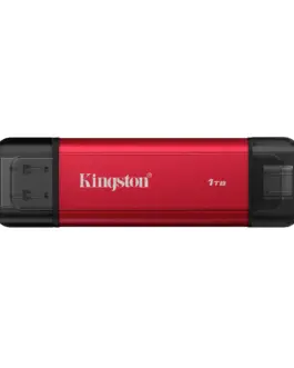 Флаш памет Kingston Dual USB-A/C Portable SSD 1TB - Black/Red
