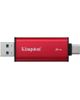Alternative view of Флаш памет Kingston Dual USB-A/C Portable SSD 2TB - Black/Red