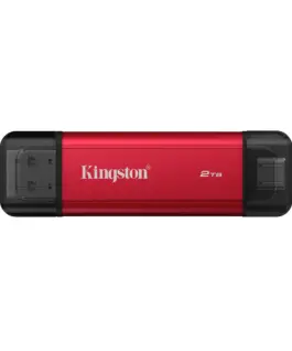 Флаш памет Kingston Dual USB-A/C Portable SSD 2TB - Black/Red
