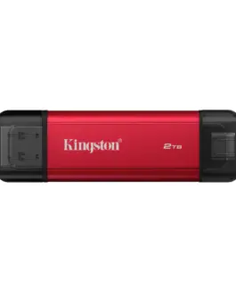 Флаш памет Kingston Dual USB-A/C Portable SSD 2TB - Black/Red