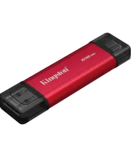 Флаш памет Kingston Dual USB-A/C Portable SSD 512GB – Black/Red