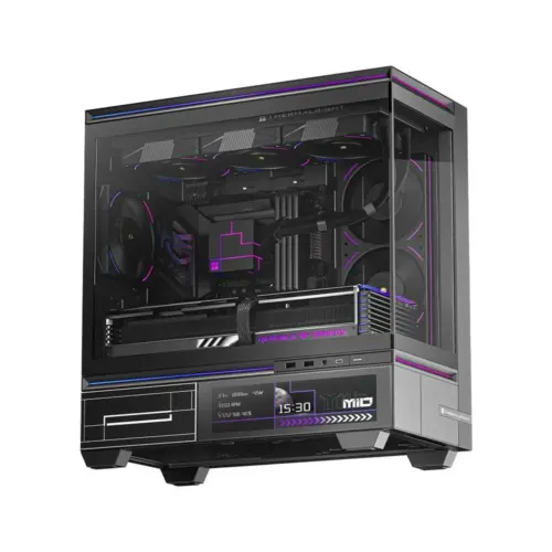 Thermalright кутия Case mATX - TL-M10 Vision Black - 9.16 inch LCD Display USB-C