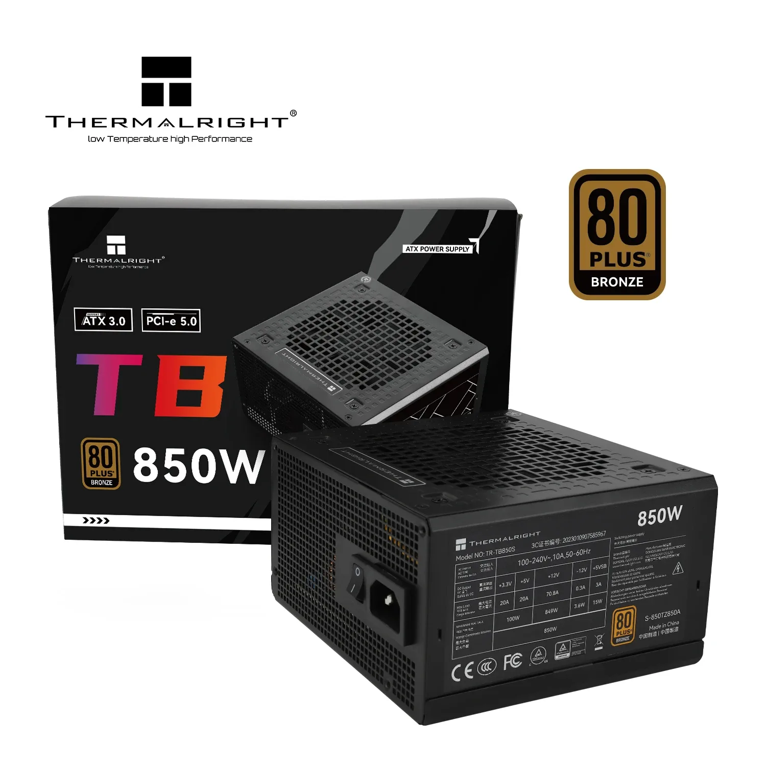 Thermalright захранване PSU ATX 3.0 850W Bronze - TR-TB850S - Image 175