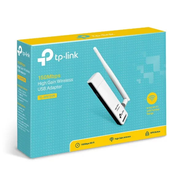 АДАПТЕР TP-LINK WN722N - USB 2.0 - 802.11b/g/n- PN TPLWN722N - Image 240