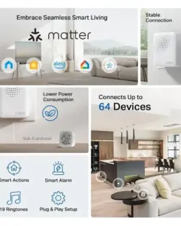 Alternative view of TP LINK интелигентен хъб със звънец H100, аларма, координира се с интелиг. сензори Tapo