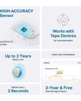Alternative view of Сензор за температура и влажност TP-Link Tapo T310, WiFi