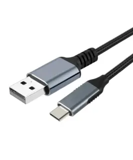 VCom Кабел USB 3.1 Micro type C / USB 2.0 AM Black - CU405M-1.8m