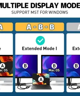 VCom докинг станция Docking Station USB-C 4-in-1 – CU450S – HDMI x 2