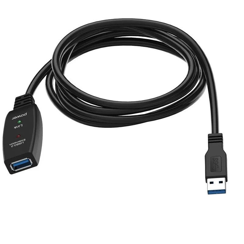 VCom Кабел удължение USB 3.0 AM / AF Active Extension Cable 5M Black - CU827A-5.0m - Image 214