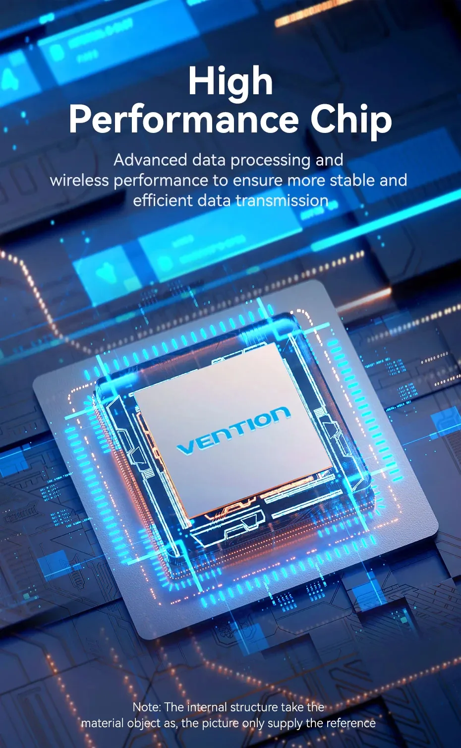 Vention безжичен адаптер WiFi USB adapter, Black - KDRB0 - Image 282