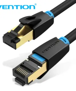 Vention Кабел LAN SFTP Cat.8 Patch Cable - 1.5M Black 40Gbps - IKABG