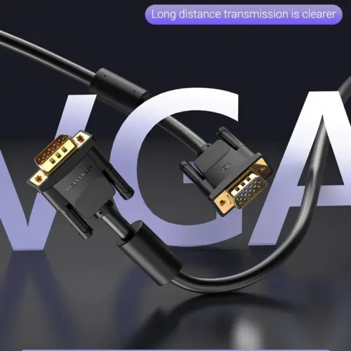 Vention Кабел за монитор Cable VGA HD15 M / M 1.5m Gold Plated