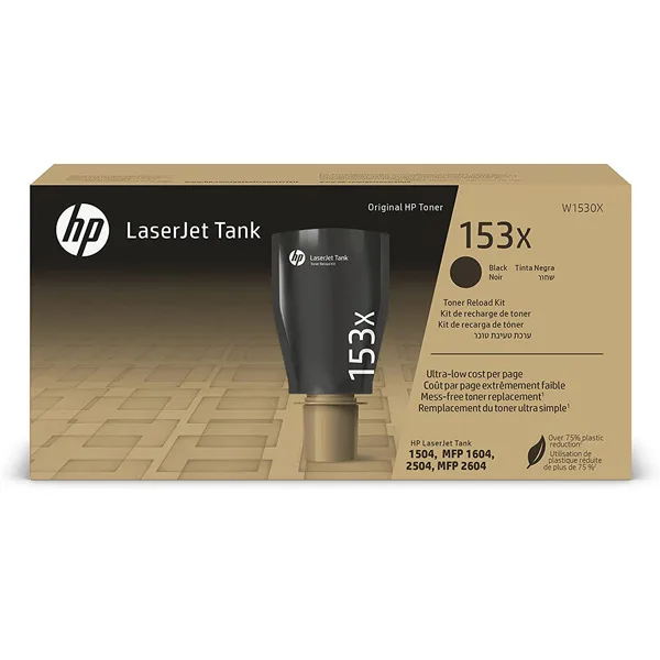 КАСЕТА ЗА HP LaserJet Tank 1504w/1604w/2504dw/2604dw/2604sdw - Black - /153X/ - PN W1530X