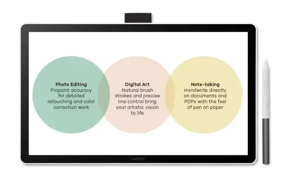 WACOM Графичен дисплей таблет One pen display 14.0" - Image 4