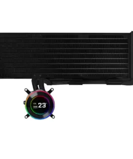 Охладител за процесор Lian Li HydroShift II LCD-C 360 Fanless ARGB - Черен