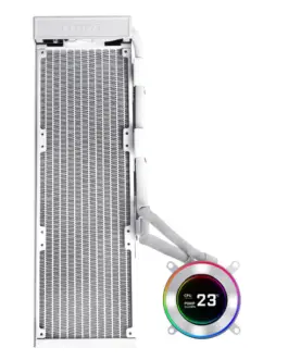 Alternative view of Охладител за процесор Lian Li HydroShift II LCD-C 360 Fanless ARGB - Бял