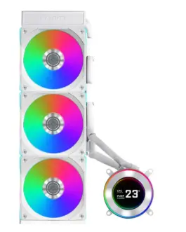 Alternative view of Охладител за процесор Lian Li HydroShift II LCD-C 360CL ARGB - Бял