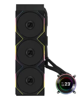 Alternative view of Охладител за процесор Lian Li HydroShift II LCD-C 360TL ARGB - Черен