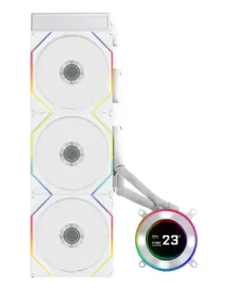 Alternative view of Охладител за процесор Lian Li HydroShift II LCD-C 360TL ARGB - Бял