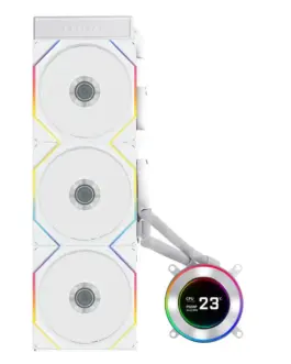 Alternative view of Охладител за процесор Lian Li HydroShift II LCD-C 360TL ARGB - Бял