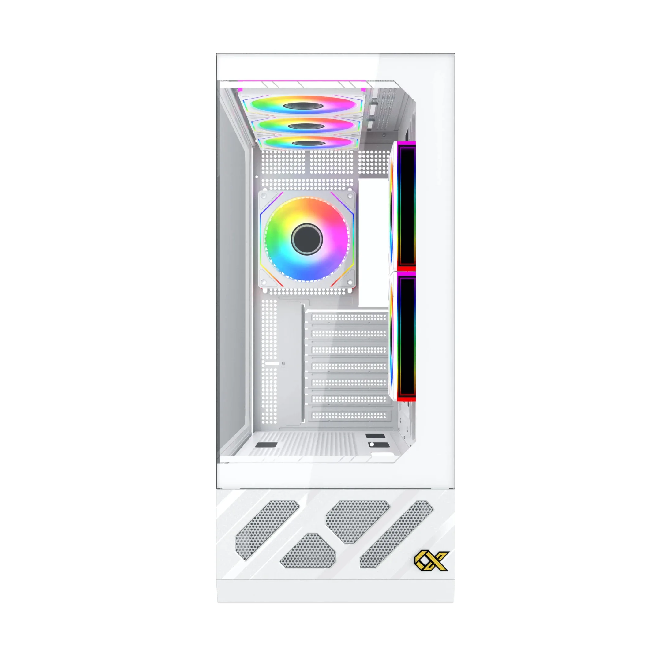 Xigmatek кутия Case E-ATX - Alphard Pro Arctic - 6 inch LCD Display, 6 ARGB Fans - Image 19