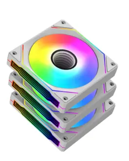 Xigmatek Комплект вентилатори Fan Pack 3-in-1 3x120mm - Infinity G20A Arctic - Infinity Mirror