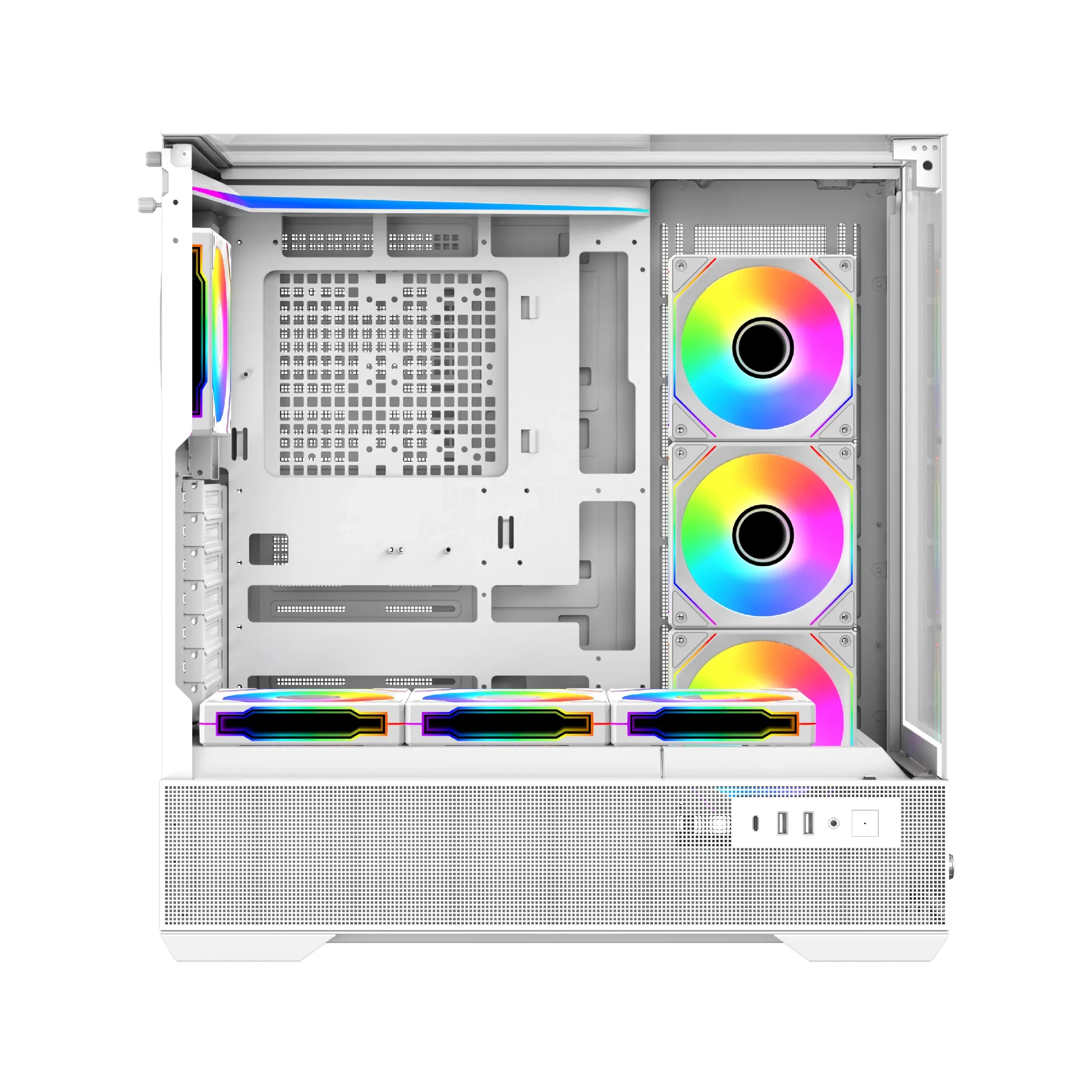 Xigmatek кутия Case EATX - Vision Arctic - 7 ARGB Fans, LCD Display Panel, Smart Fan Control - Image 218
