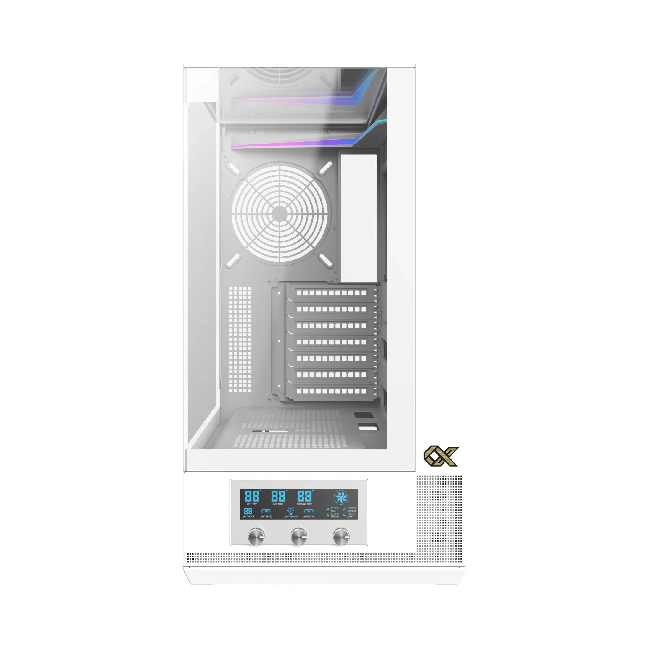 Xigmatek кутия Case EATX - Vision Arctic - 7 ARGB Fans, LCD Display Panel, Smart Fan Control - Image 219