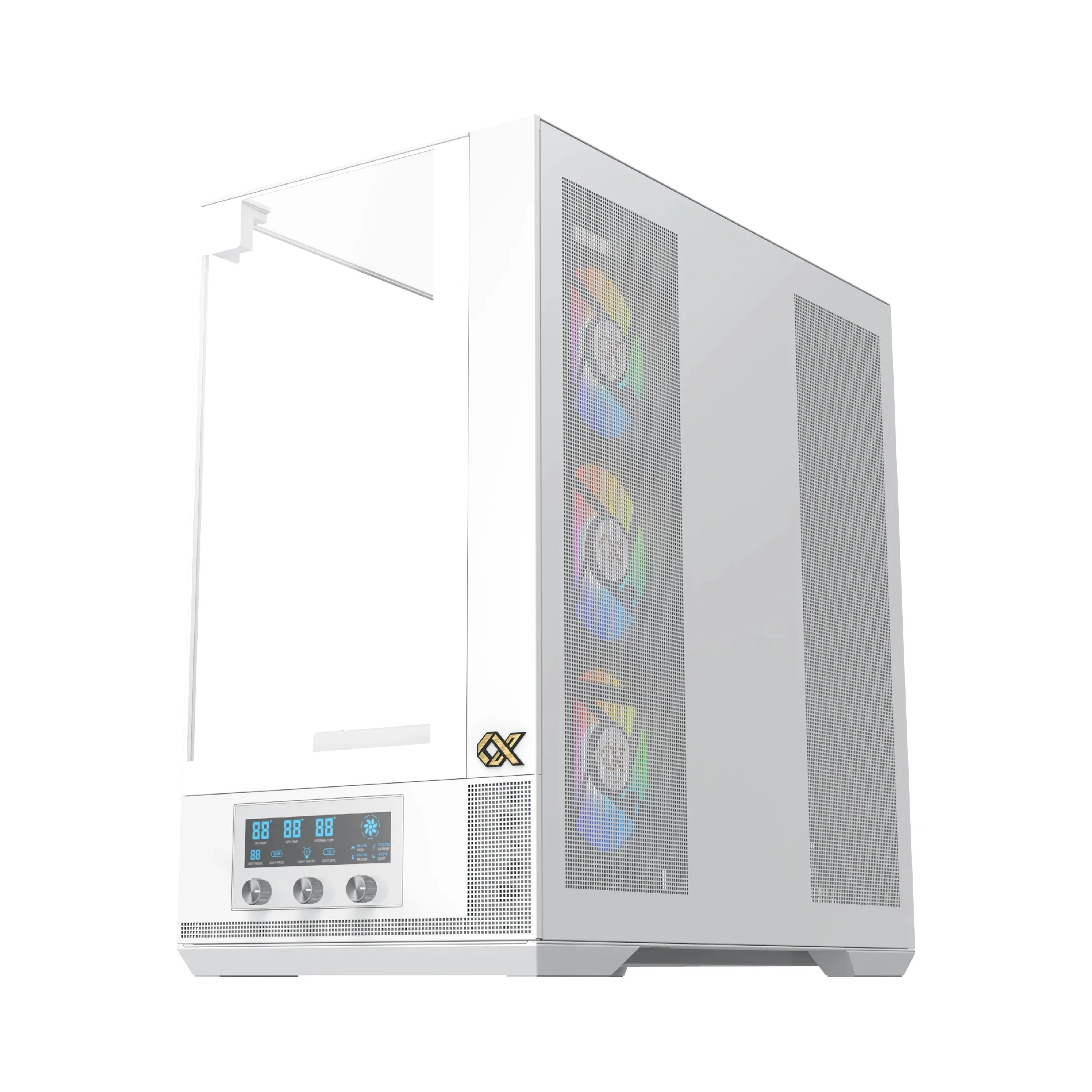 Xigmatek кутия Case EATX - Vision Arctic - 7 ARGB Fans, LCD Display Panel, Smart Fan Control - Image 220