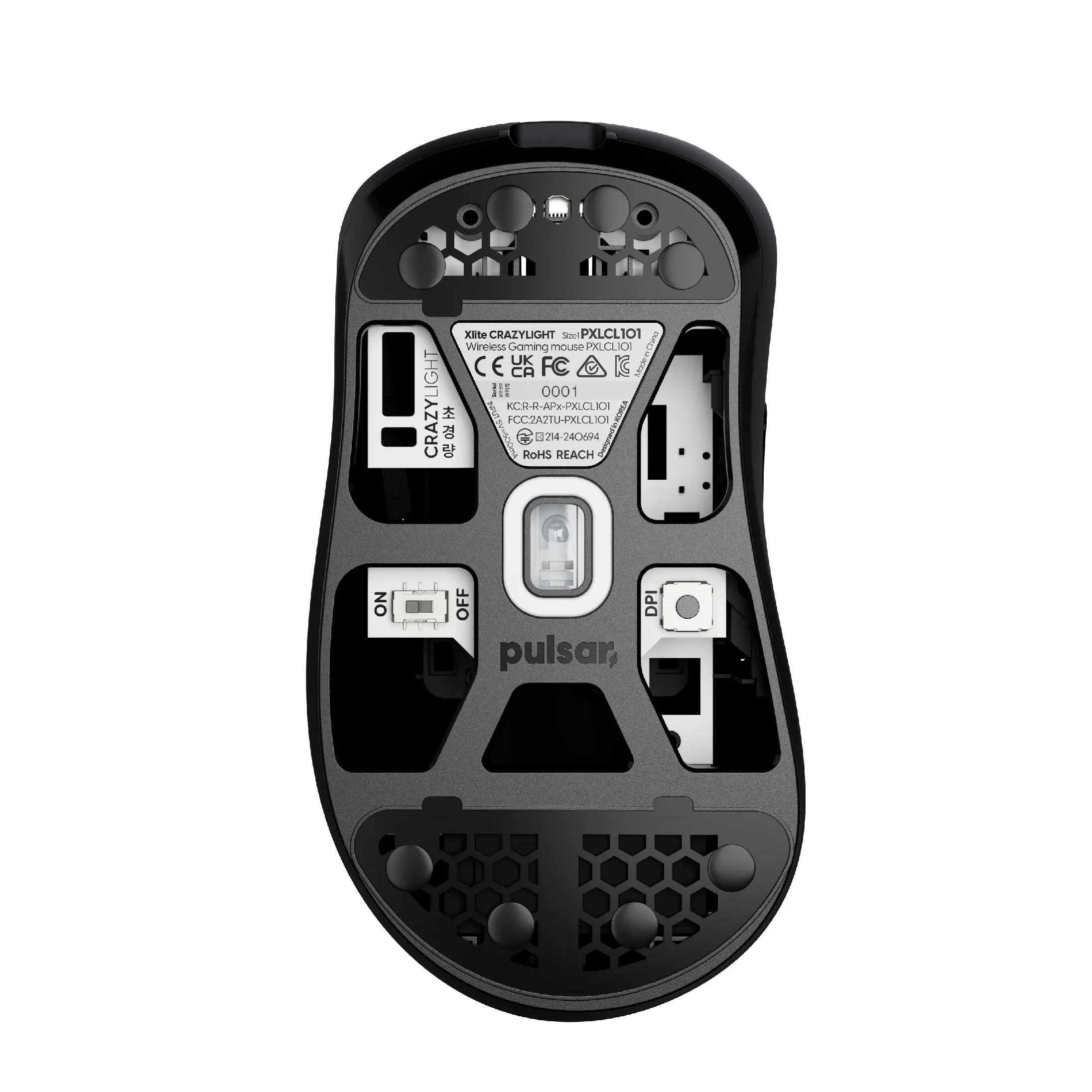 Pulsar професионална геймърска мишка Wireless Gaming Mouse Xlite CrazyLight Jet Black - Image 39