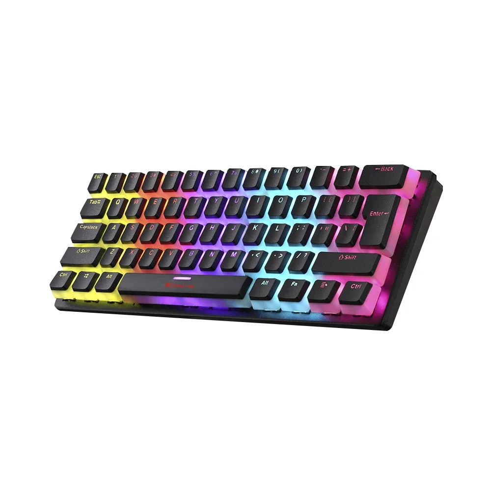 Xtrike ME геймърска механична клавиатура Gaming Mechanical keyboard 61 keys TKL - GK-985P - BLUE switches - Image 158