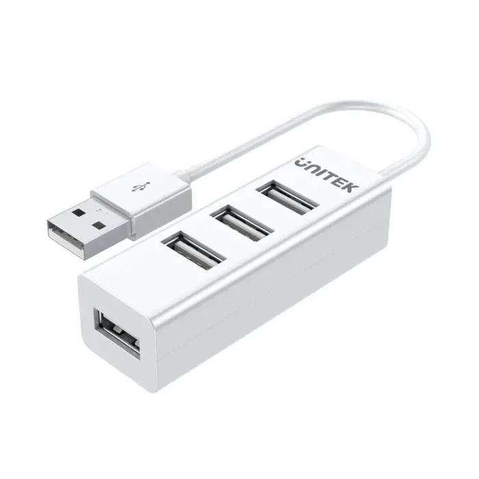 Unitek хъб USB 2.0 HUB 4 port White - Y-2146