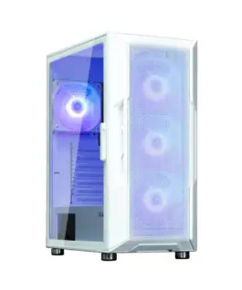 Zalman кутия Case ATX - i3 NEO ARGB White - Mesh aRGB Tempered Glass