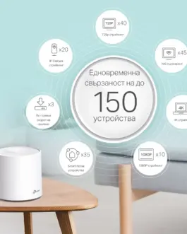 Alternative view of Безжична Wi-fi 6 Mesh система TP-Link Deco X60(1-pack) AX3000