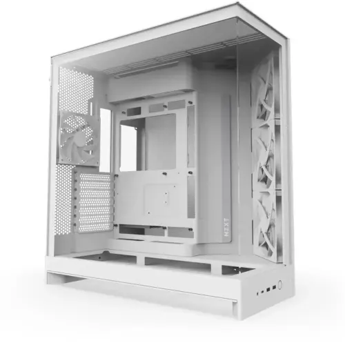 Кутия за компютър NZXT H9 Flow Dual-Chamber - White