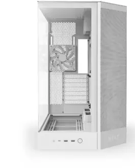 Alternative view of Кутия за компютър NZXT H9 Flow Dual-Chamber - White