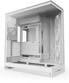 Alternative view of Кутия за компютър NZXT H9 Flow RGB Dual-Chamber - White