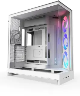 Кутия за компютър NZXT H9 Flow RGB Dual-Chamber - White