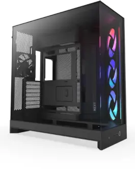 Кутия за компютър NZXT H9 Flow RGB Dual-Chamber - Black