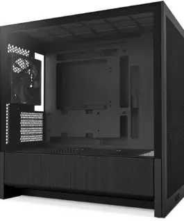 Alternative view of Кутия за компютър NZXT H3 Flow 2025 Micro-ATX Tower - Black