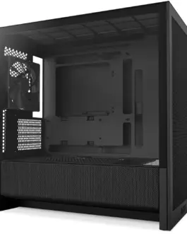 Alternative view of Кутия за компютър NZXT H3 Flow 2025 Micro-ATX Tower - Black
