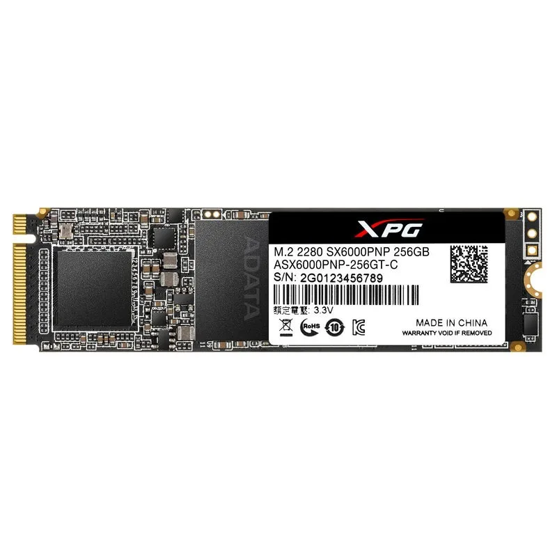Adata Drive SSD XPG SX6000Pro 256GB PCIe 3x4 2.1/1.2 GB/s M2