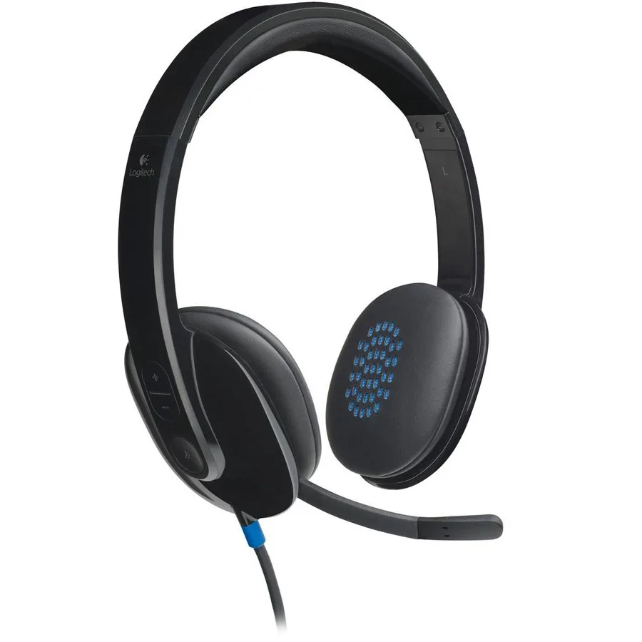 Слушалки LOGITECH H540 Corded Headset - BLACK - USB