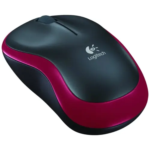 Безжична мишка LOGITECH M185 Wireless Mouse - RED - EWR2