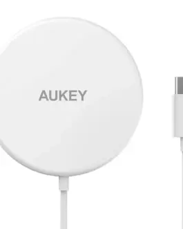 AUKEY Wireless зарядно LC-A1 бял MagSafe Qi 15W USB C