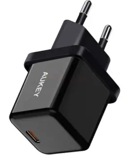 AUKEY Mini зарядно PA-F5 OEM черен 1xUSB-C 20W PD Power Delivery