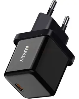 AUKEY Mini зарядно PA-F5 OEM черен 1xUSB-C 20W PD Power Delivery