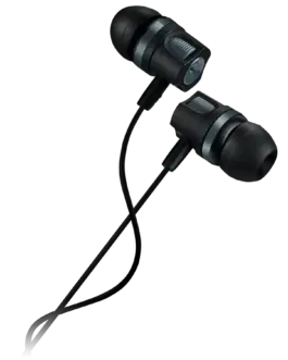Слушалки CANYON Stereo earphones with microphone 1.2M dark gray
